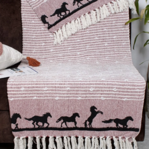 AWST 50x60 Cotton Throw, Red