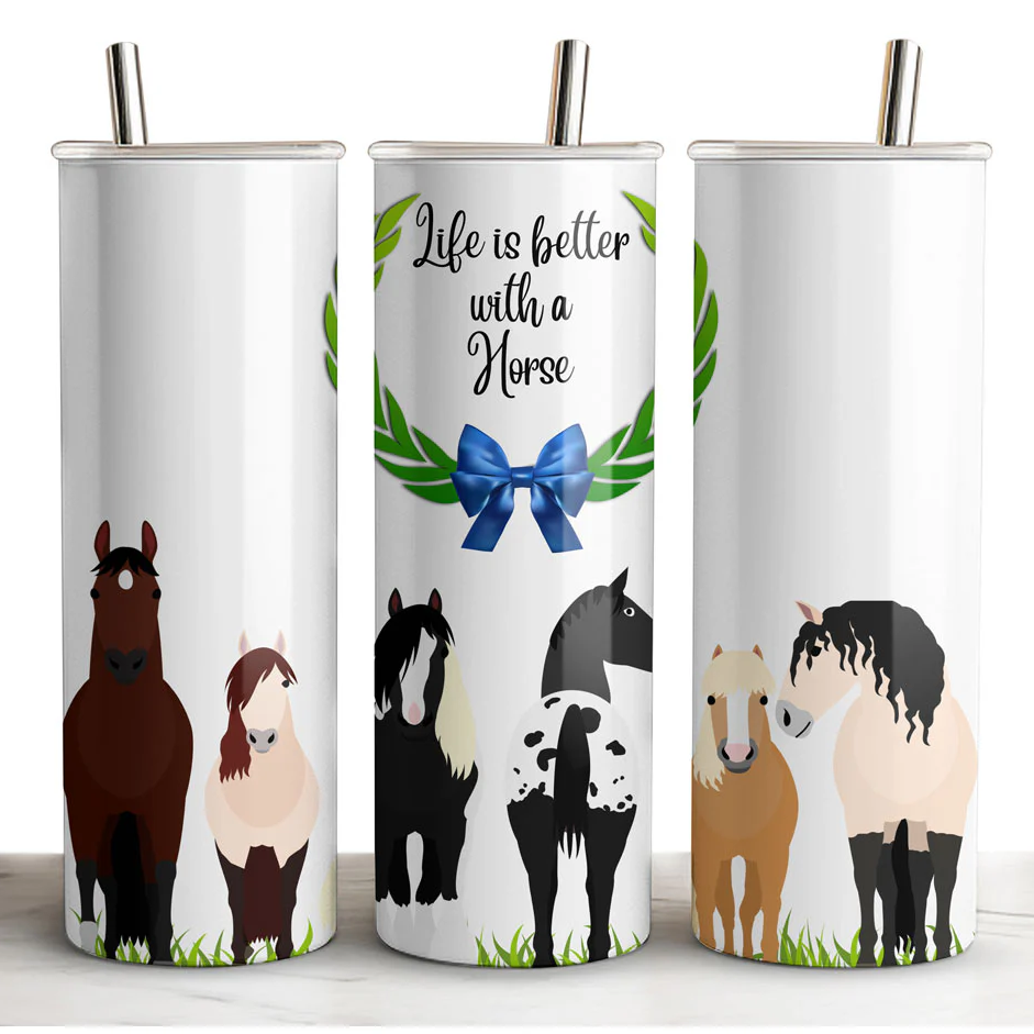 Black Stallion “Life is Better..” Tumbler