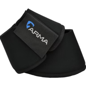 Shires Arma Neoprene Over Reach Boots-Black Pony