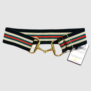 Black Stallion Gold Bit Elastic Belt
