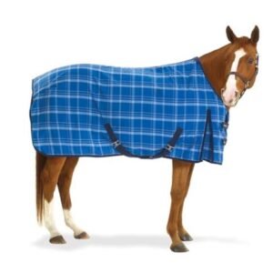 Equiessentials EQ EZ-Care Stable Sheet Plaid 69 Blue Plaid