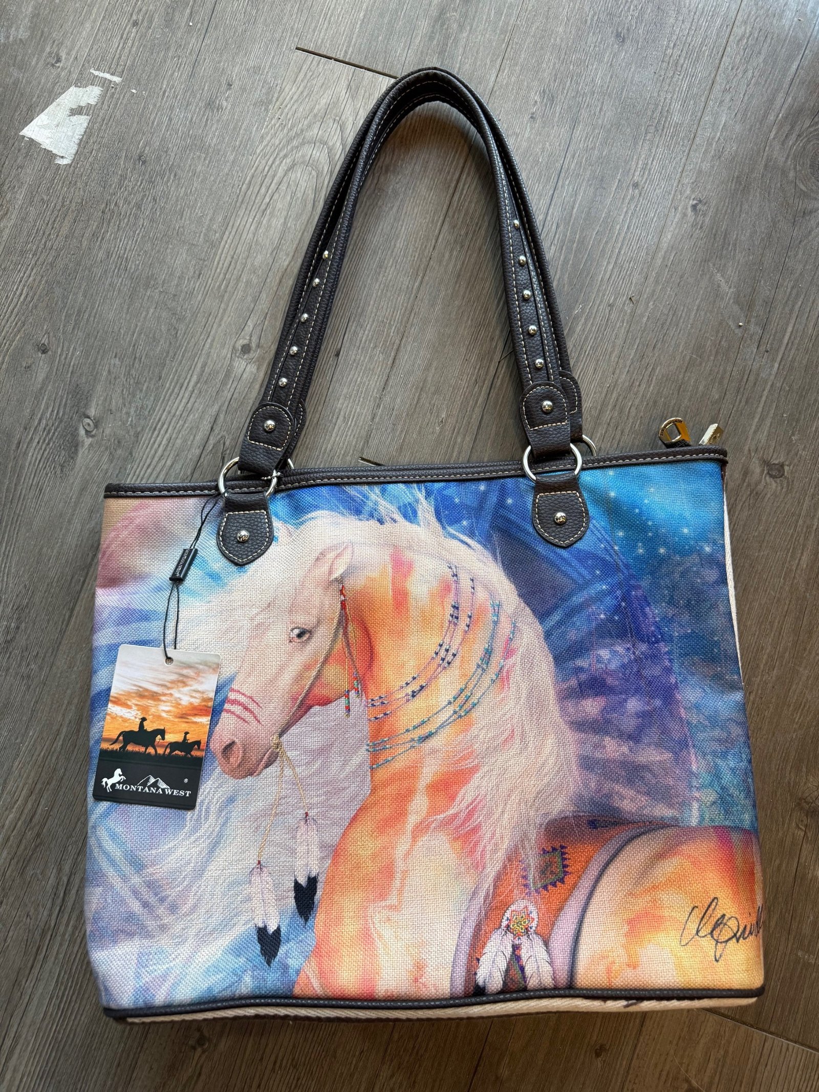 Montana West Canvas & Leather Strap Bag - Image 2