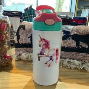 Unicorn Kids Stainless Steel Bottle/Straw