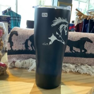 AWST 20oz Lila Stainless Hammered Tumbler, Black