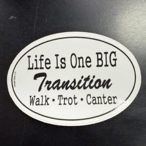 Life Is One Big Transition Sticker