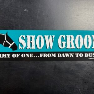 Show Groom, Army of One Sticker