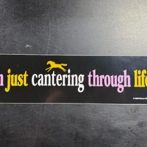 I'm Just Cantering Through Life Bumper Sticker
