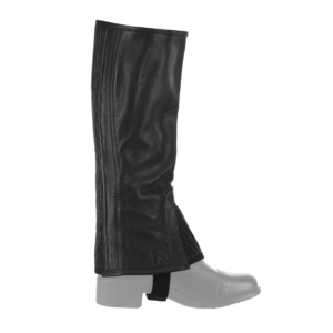 TUFFRIDER PLUS RIDER FULL GRAIN HALF CHAPS - BLACK - WIDE