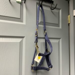 Gatsby Nylon Halter w/Snap Navy - Pony - 50% Off