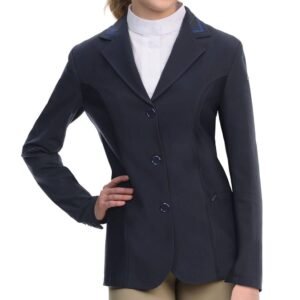 Ovation Ladies Hybrid Show Coat 16 Regular Navy