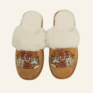 Faux Fur Suede Slippers